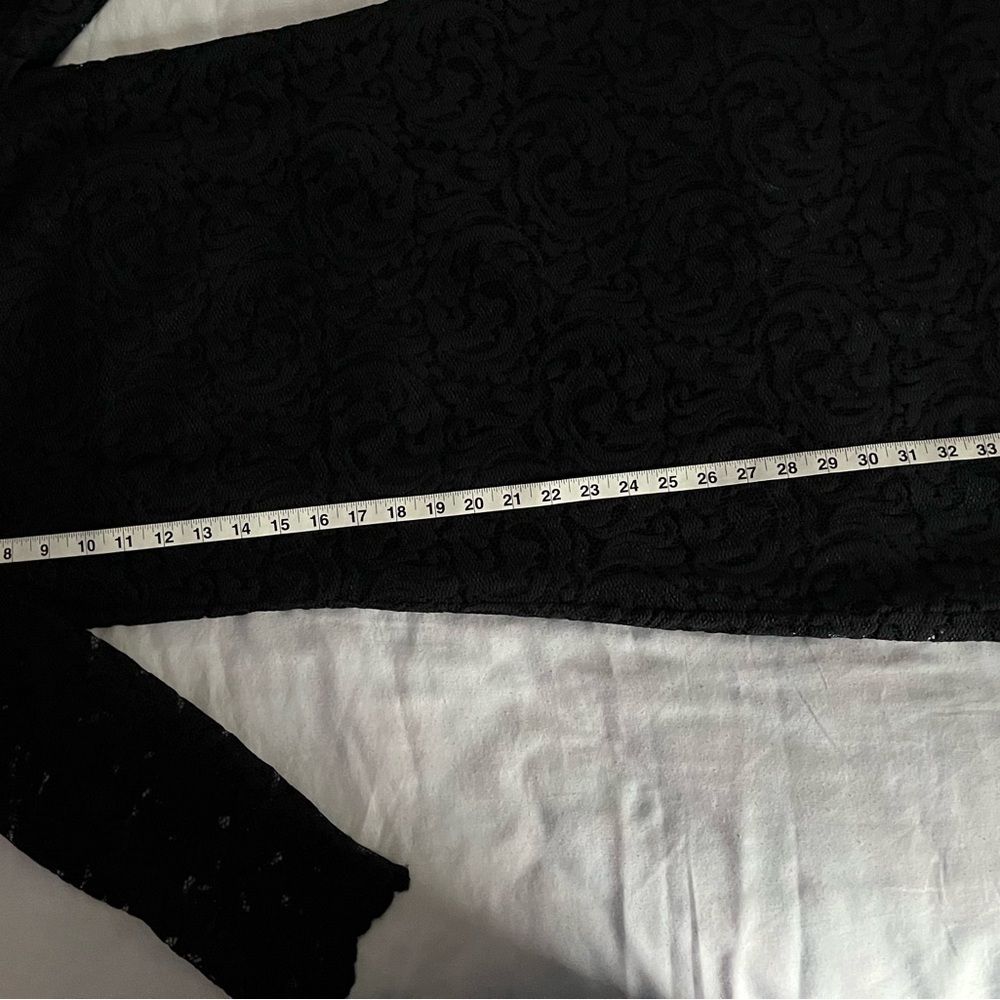 Garnet Hill Black Lace 3/4 Sleeve Classic Sheath Dress Women’s Size 6 EUC - Picture 8 of 16